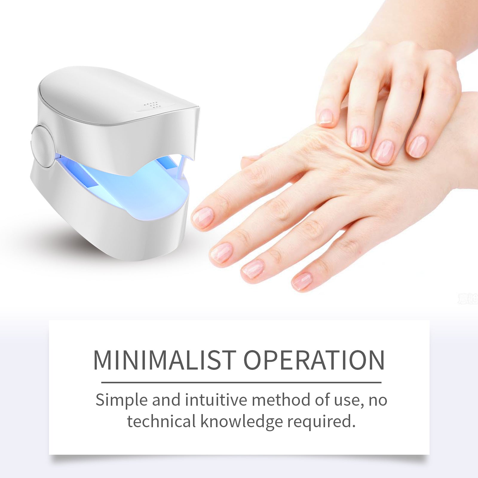 Body Care Irradiation Device Relieves Body Functions Rejuvenate Maintenance Comfortable Nail Care Device