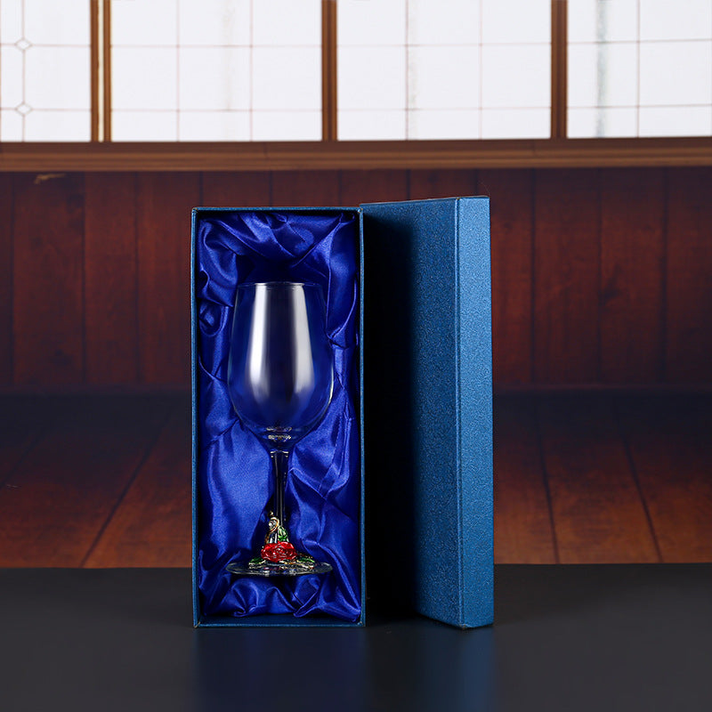 Household enamel crystal glass red wine glass goblet decanter