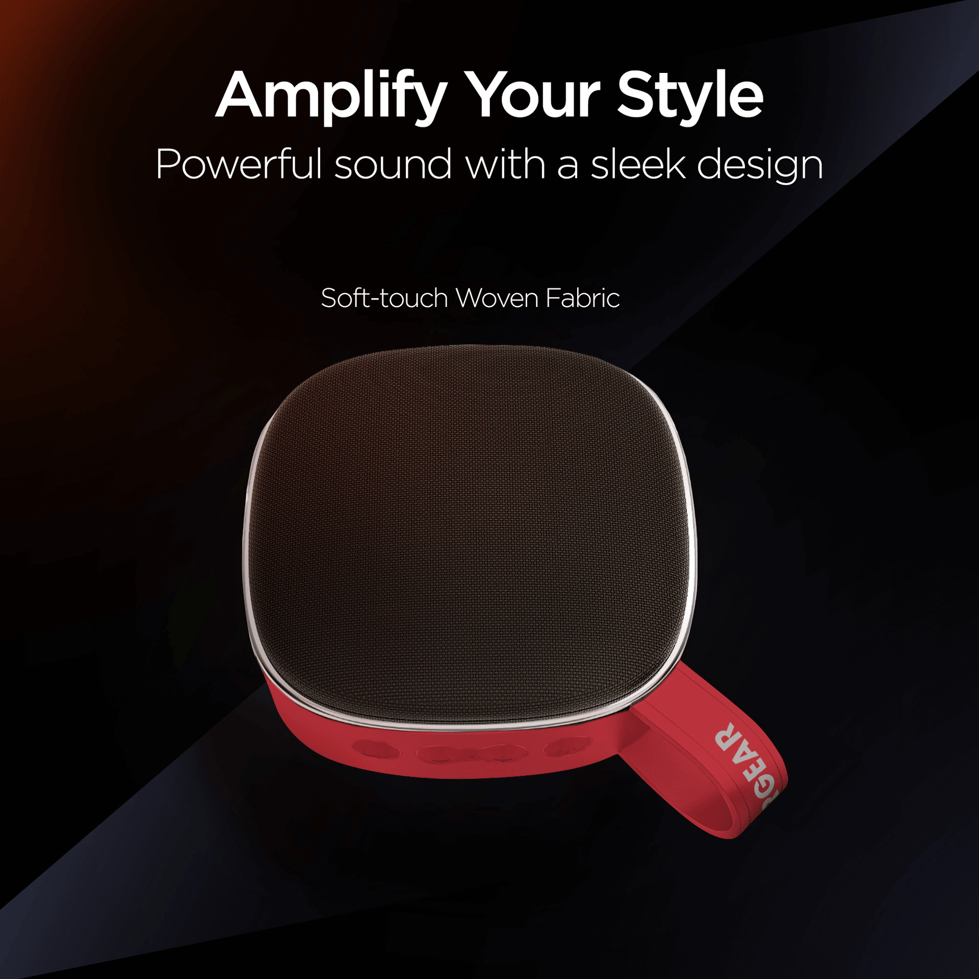 HyperGear Fabrix Mini Wireless Speaker - Red