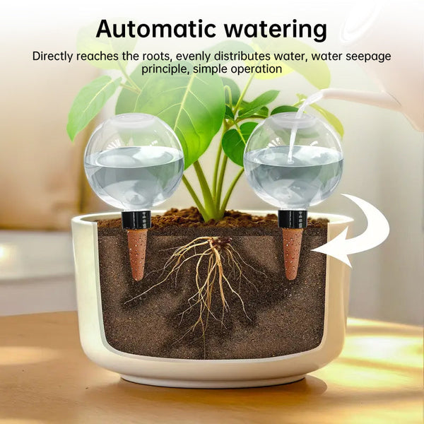 1-5PCS 500ML Plastic Automatic Plant Watering Bulbs, Globe - Shaped Self - Watering Drip Irrigation for Pots