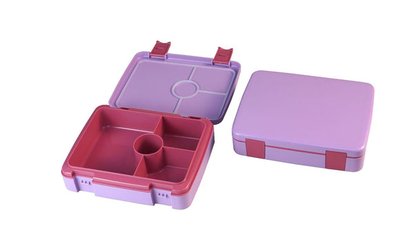 Microwaveable, sealed and leak-proof large capacity compartment lunch box with lid