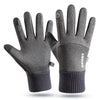 Outdoor gloves for men in winter warm and plush touch screen anti slip windproof and waterproof for women in winter