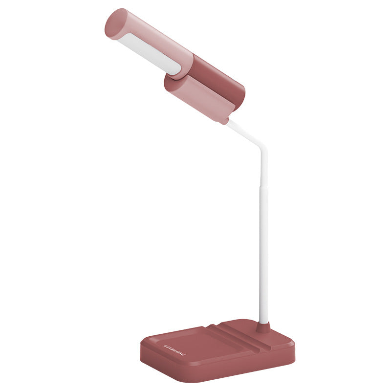 New LED Simple Eye Protection Desk Lamp USB Rechargeable Infinitely Variable Light Student Reading Desktop Small Desk Lamp