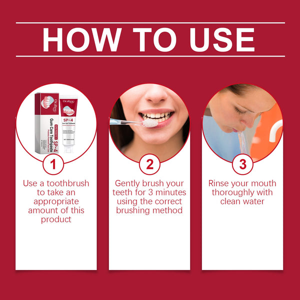 Gum Care Toothpaste Gently Brightening Teeth, Cleaning Yellow Stains And Improving Tooth Enamel