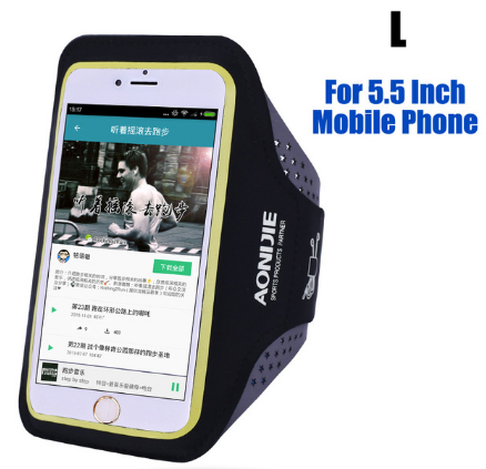 AONIJIE  Running Arm Pack Outdoor Sport Hiking Camping Gym Fitness 5.5 4.7 Inch Touch Screen iPhone 6S Mobile Phone Bag