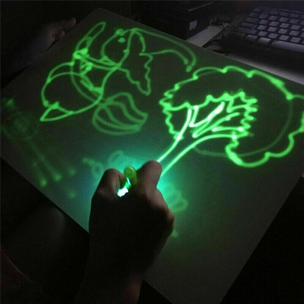 Draw With Light Fun  Glowing Paint Glow Light Tablet Draw With Light Fun And Developing Toy