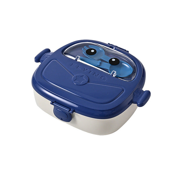 Fashion children's student portable lunch box camping picnic lunch box Peter Pan shape compartment lunch box