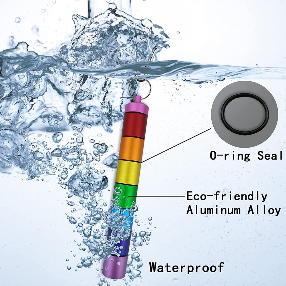 Sealed Waterproof 7-Day Split Aluminum Alloy Color Metal Medicine Box