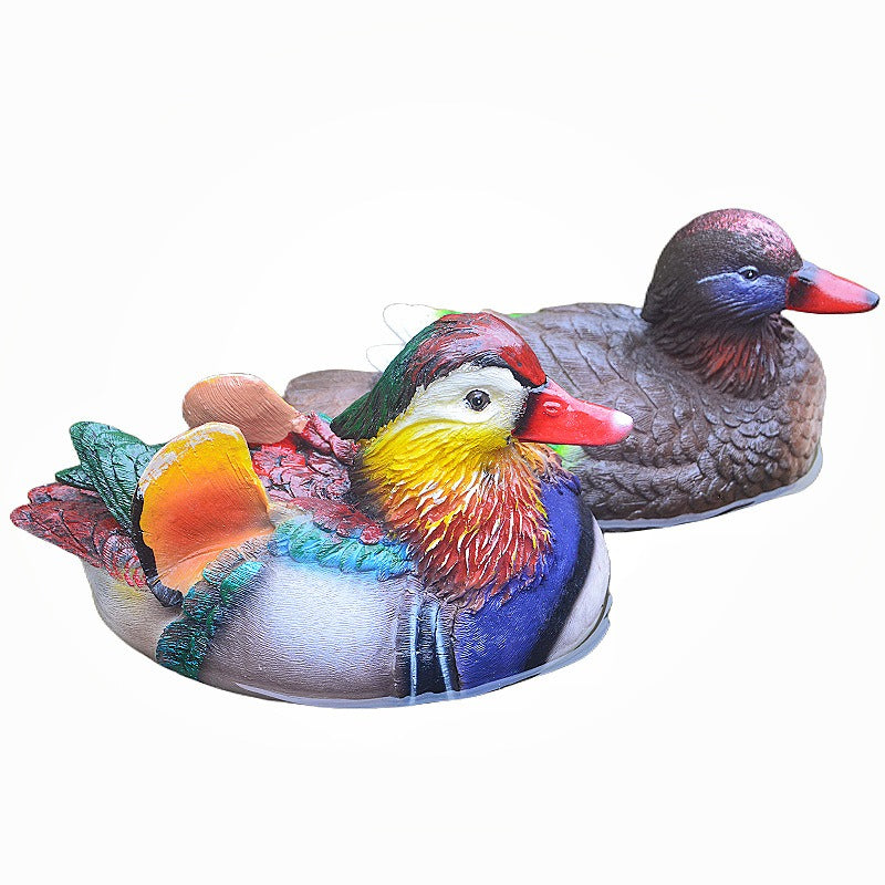 Floating Mandarin Duck Landscape Resin Decoration