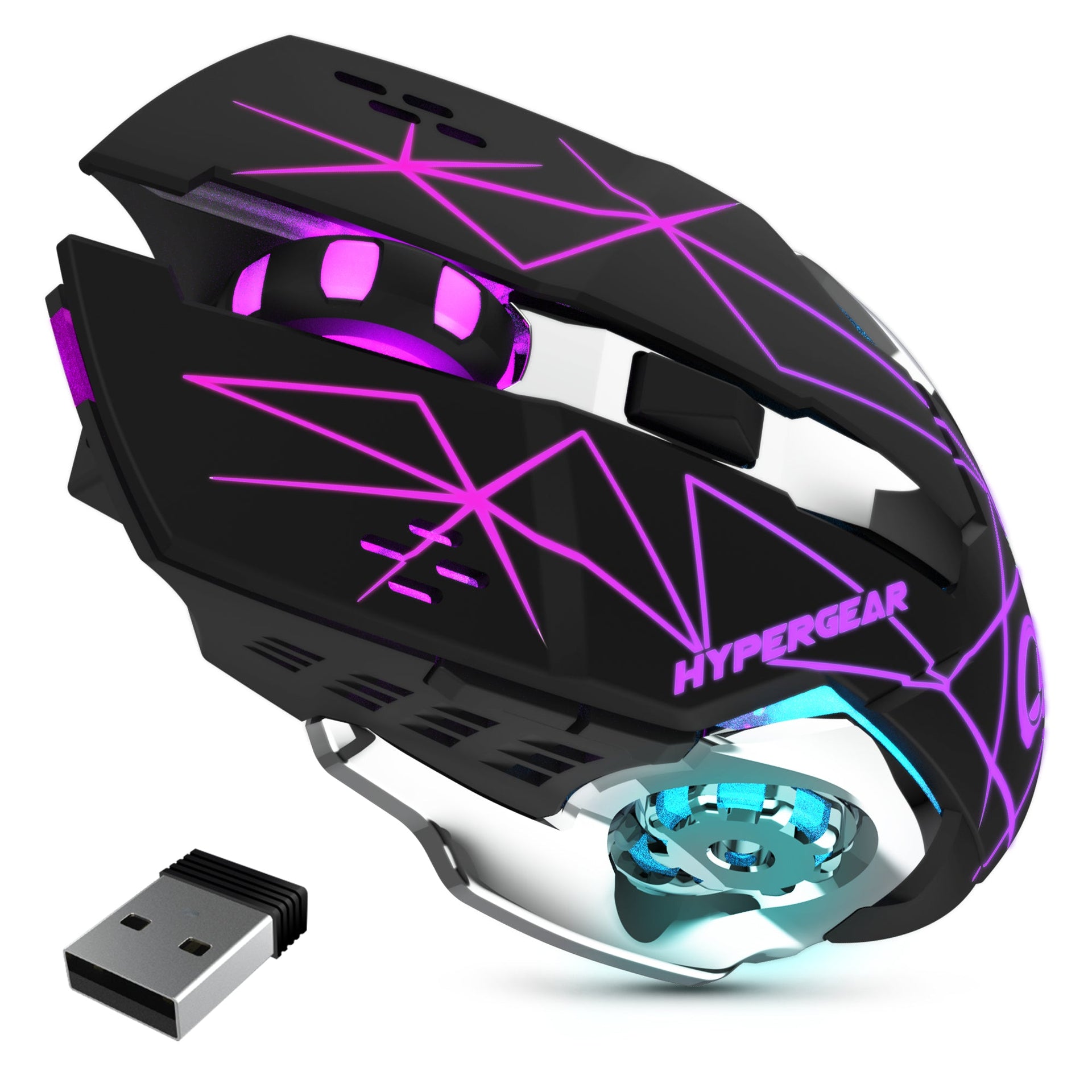 HyperGear Chromium Wireless Gaming Mouse for Extended Play Sessions