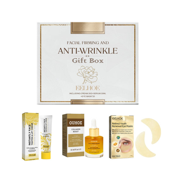 Facial Skin Care Gift Box, Moisturizing And Moisturizing Face And Eye Skin Rejuvenation Care And Lotion Set