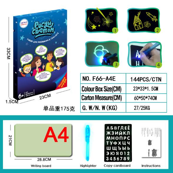 Draw With Light Fun  Glowing Paint Glow Light Tablet Draw With Light Fun And Developing Toy