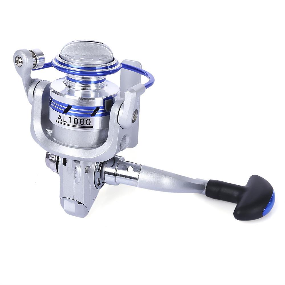 YUMOSHI AF1000-7000 12BB Gear Ratio 5.5:1 Half Metal Fishing Spinning Reel Machined aluminum Spool with Exchangeable Handle