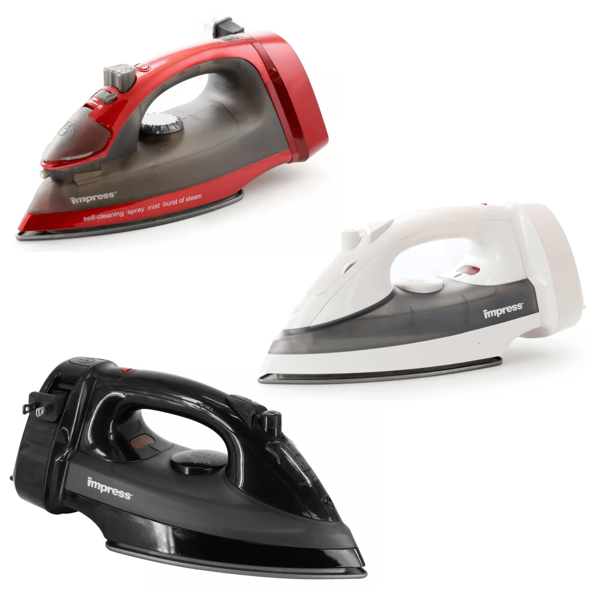Impress Mid-Size Cord-Rewind Iron with Non-Stick Spray and Burst - REFURBISHED