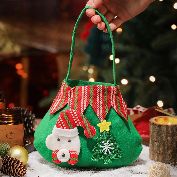 Christmas Safe Fruit Bag, Apple Bag, Christmas Gift Bag, Santa Claus, Snowman, Elk, Kindergarten Decoration Candy