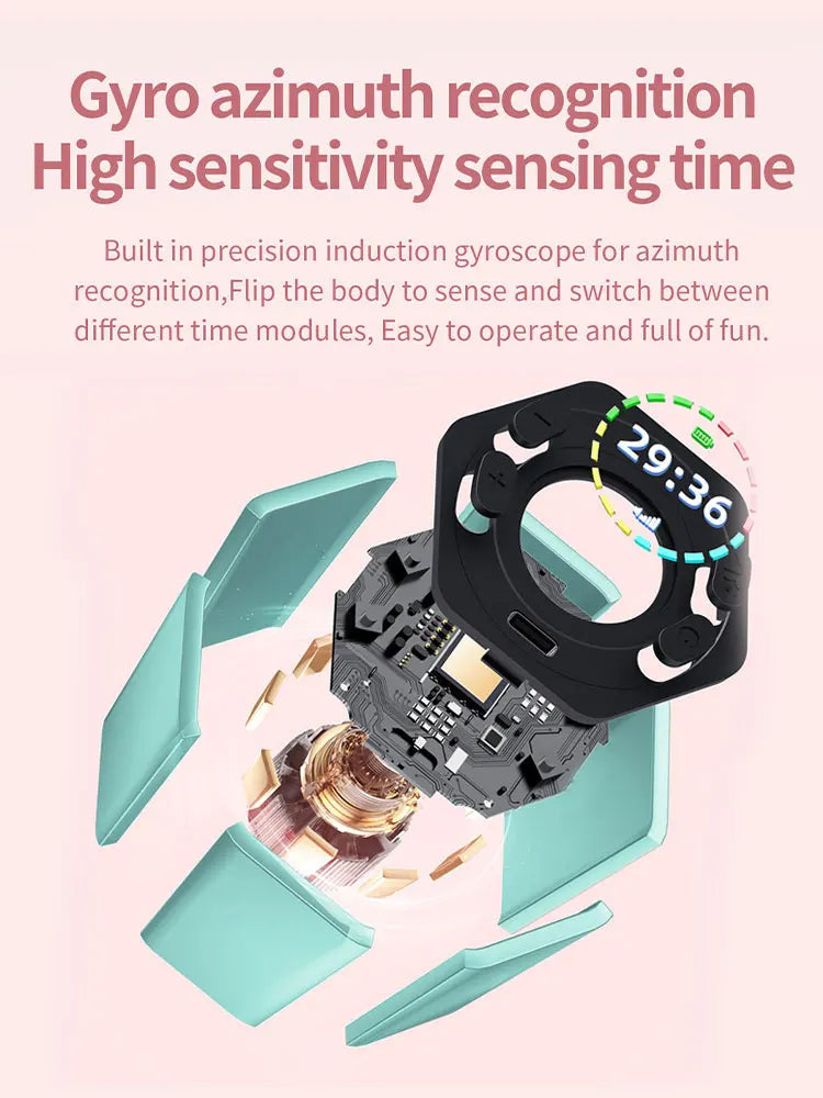 Hexagon Digital Clock Timer Magnetic Cubes Timer Kitchen Hexagon Flip Timer for Studying Cooking Exercising Easy To Use Magnetic