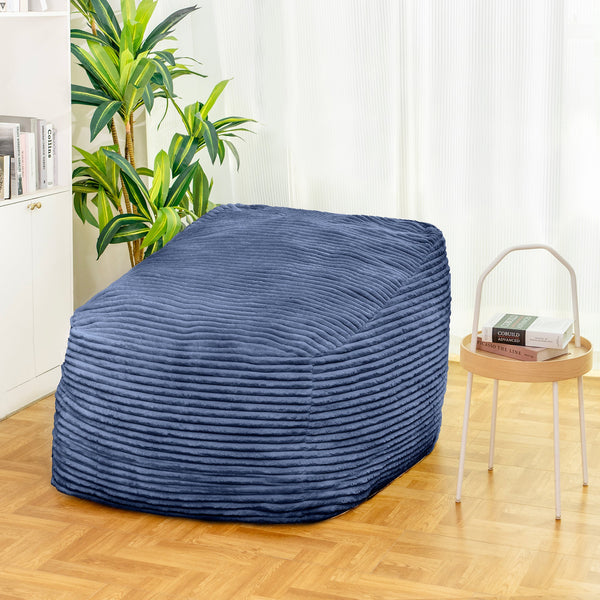 Faux Fur Classic Bean Bag blue
