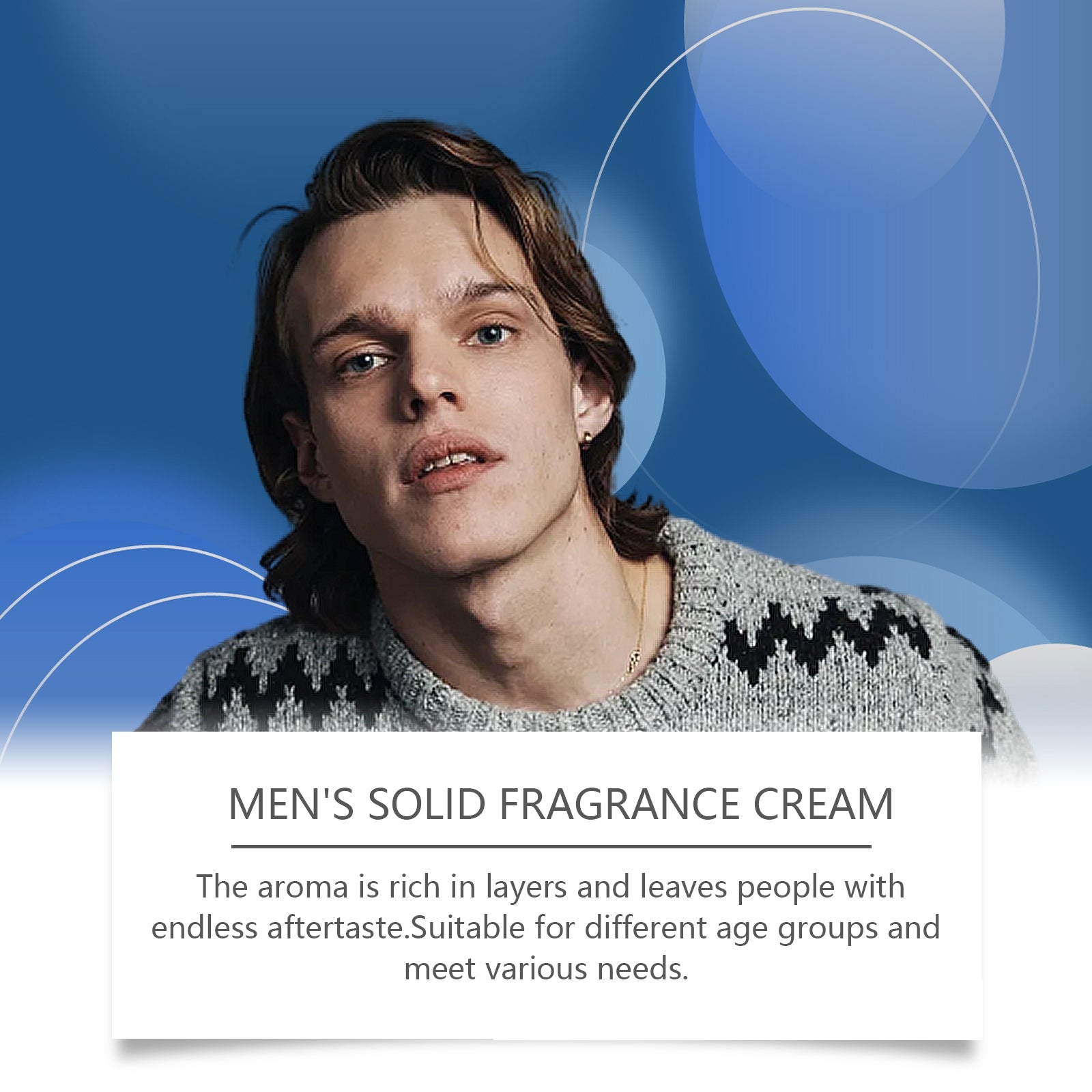 Solid Balm Men's Charm Solid Balm Fresh Natural Long-Lasting Fragrance Balm