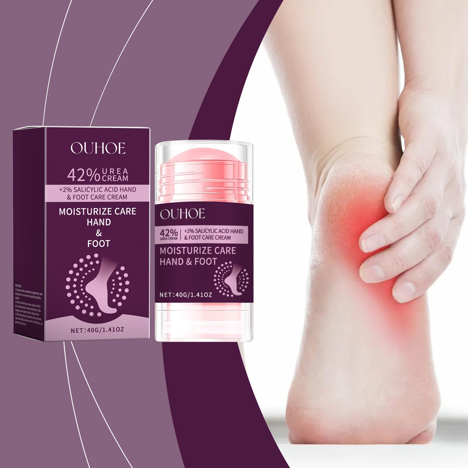 Heel Care Cream, Moisturizing And Repairing Hydrating Heel Relief And Moisturizing Foot Skin Care Cream