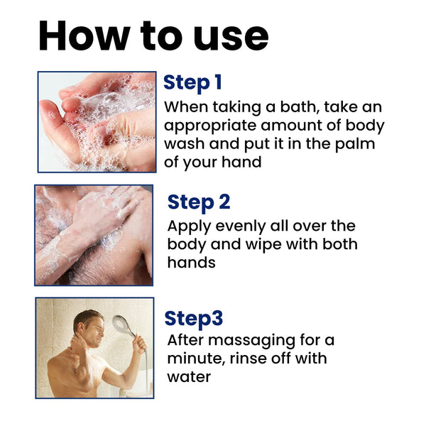 Epimedium Shower Gel, Body Odor Private Parts Clean Refreshing Enhance Endurance Body Wash