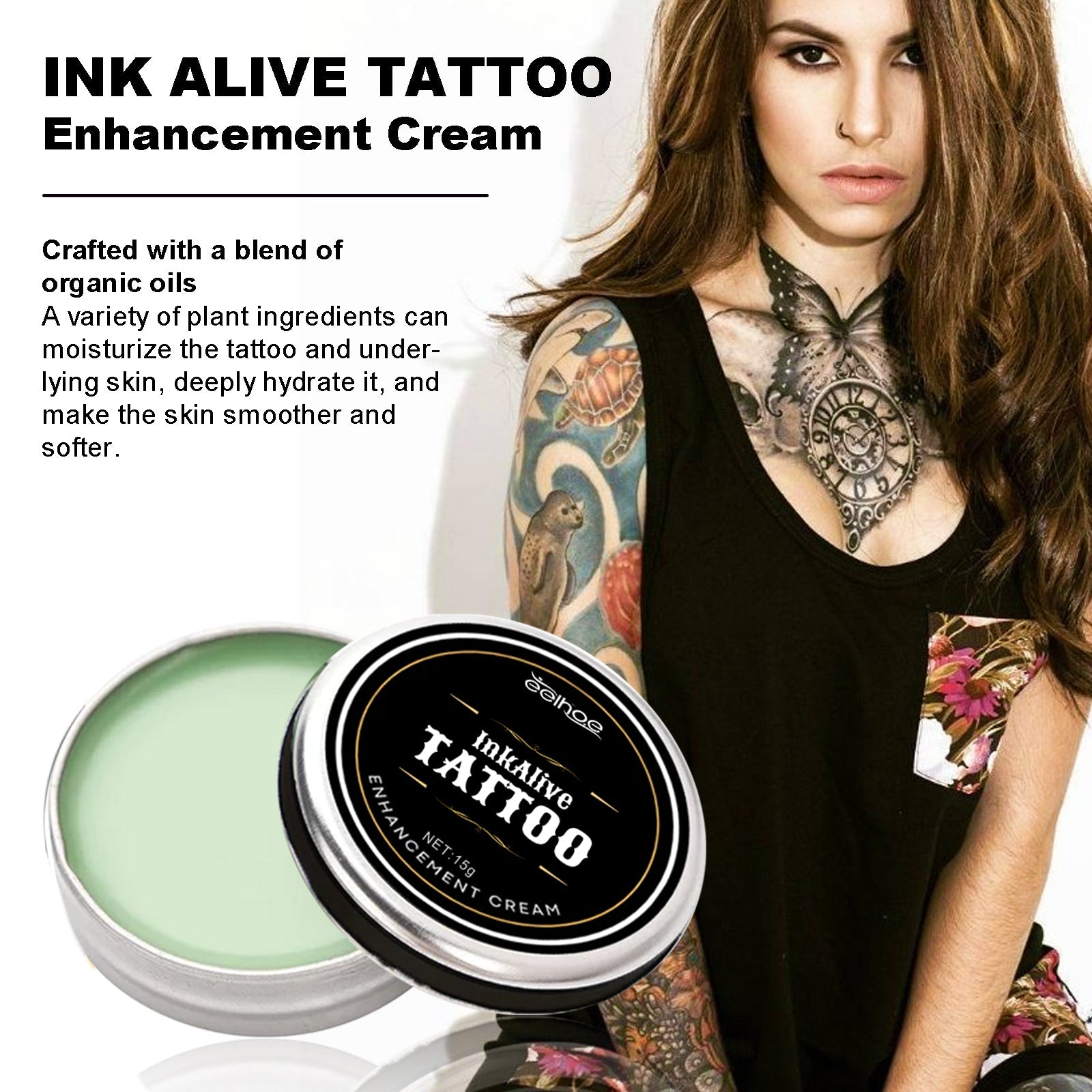 Tattoo Repair Cream, Tattoo Print Moisturizing Moisturizing Skin Repair Tattoo Color Fixing Cream