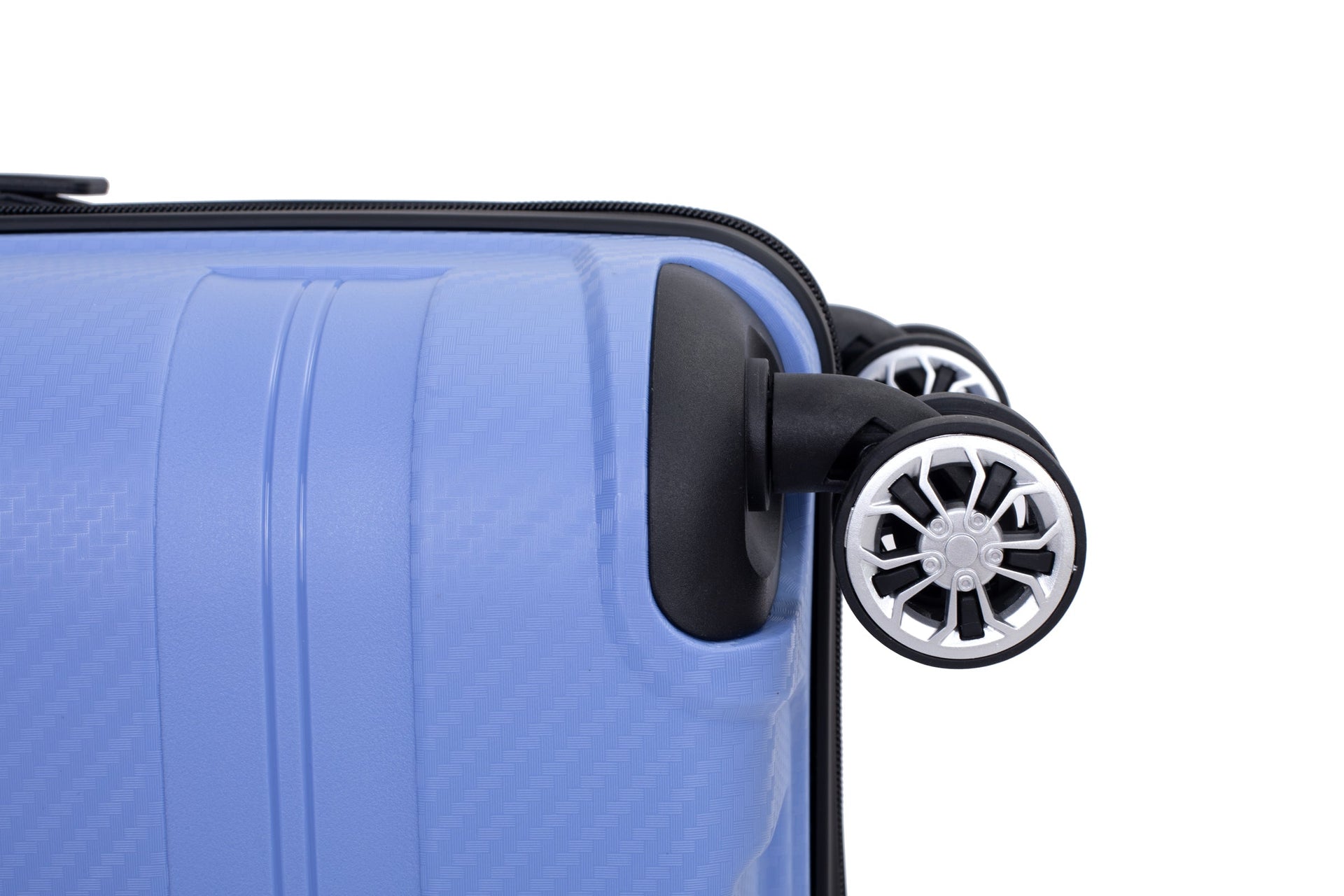 Hardshell Suitcase Spinner Wheels PP Luggage Sets Lightweight Durable Suitcase ,3-Piece Set (20/24/28) ,Purplish Blue