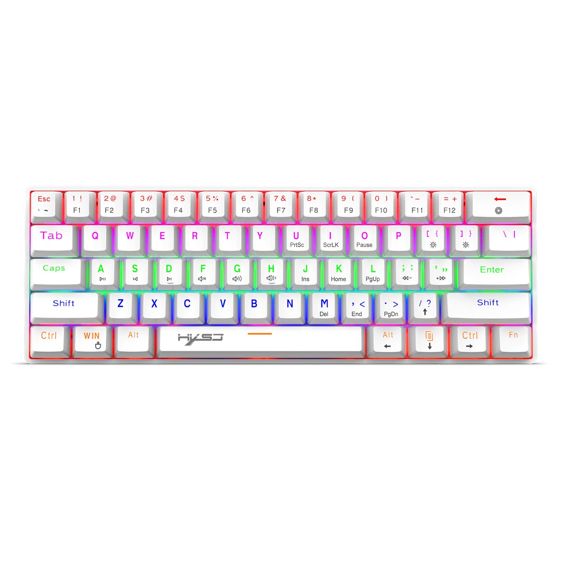 Mechanical 61 keyboard wired blue axis office keyboard gaming gaming illuminated RGB mechanical keyboard