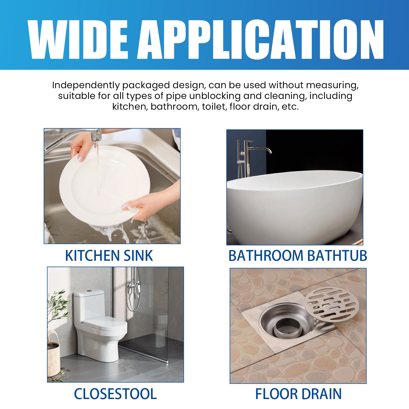 Pipe Unclogging Cleaning Tablet Kitchen Toilet Sewer Pipe Blockage Cleaning Unclogging Remove Odors