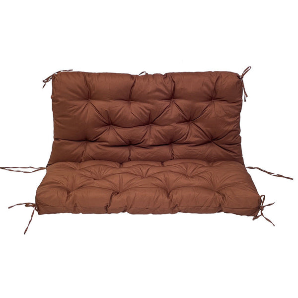 Outdoor 2/3-seater bench/swing cushions: thickened, with backrest, waterproof.