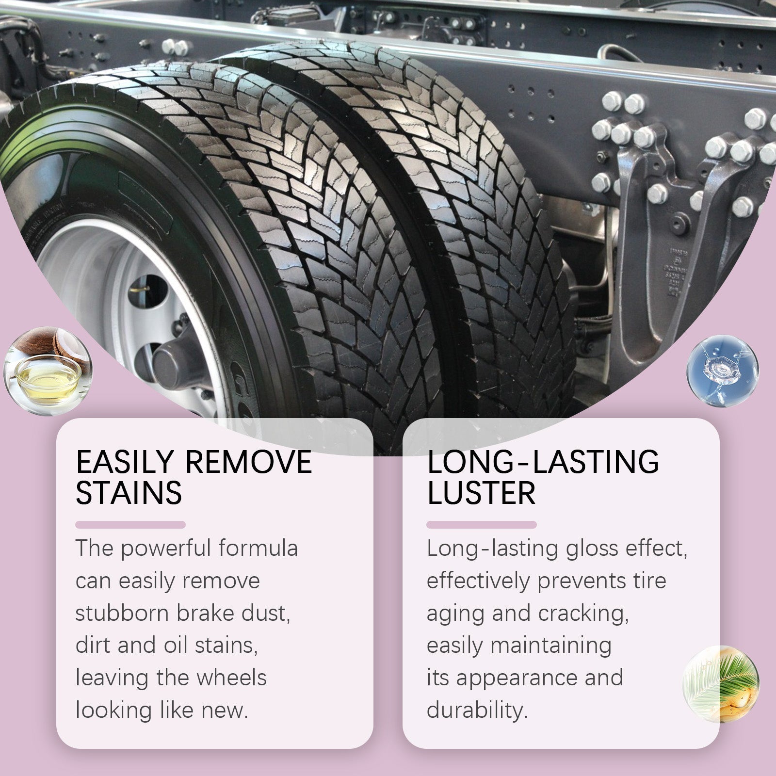 Heavy Duty Wheel Cleaner Wheel Hub Decontamination Anti-Aging Dust Foam Cleaning Agent