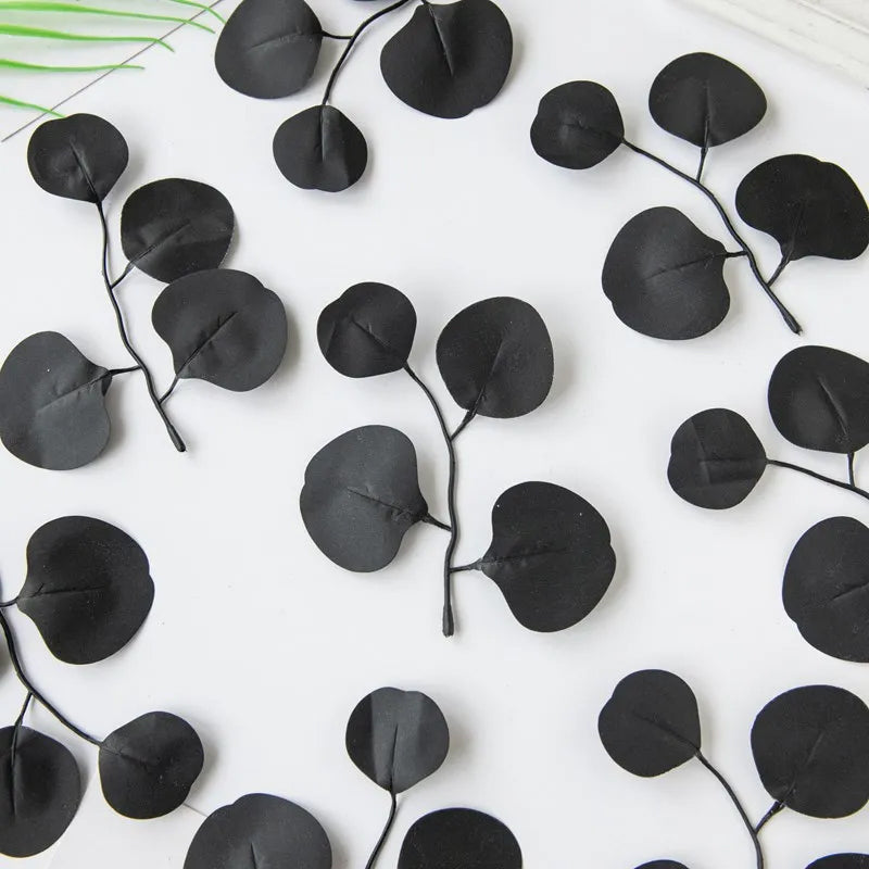 Artificial plants, eucalyptus leaves, festivals, weddings, home decor, DIY wreaths, bouquet accessories.
