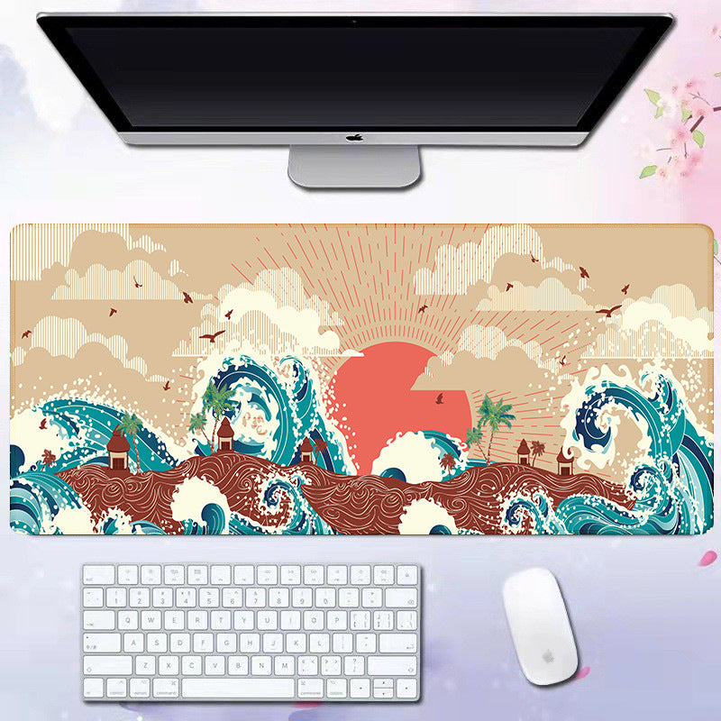 Wave mouse pad advertising game keyboard pad desk pad