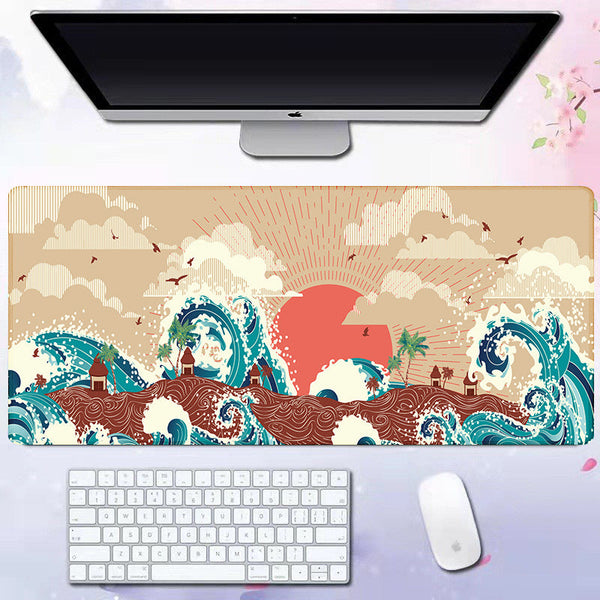 Wave mouse pad advertising game keyboard pad desk pad