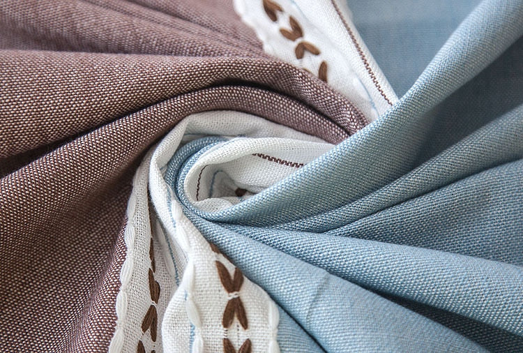 90*90 cm Plaid Decorative Linen Tablecloth With Tassel Waterproof Oilproof Thick Rectangular Wedding Dining Table Cover Tea Table Cloth