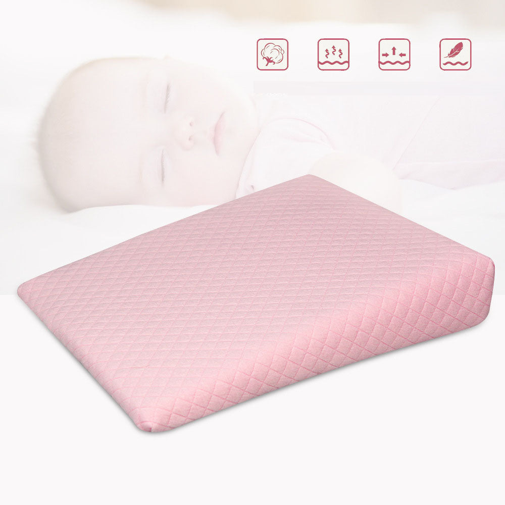 Baby Anti spitting Pillow Baby Pillow Removable Washable Slope Anti overflow Pillow Memory Cotton Baby Pillow
