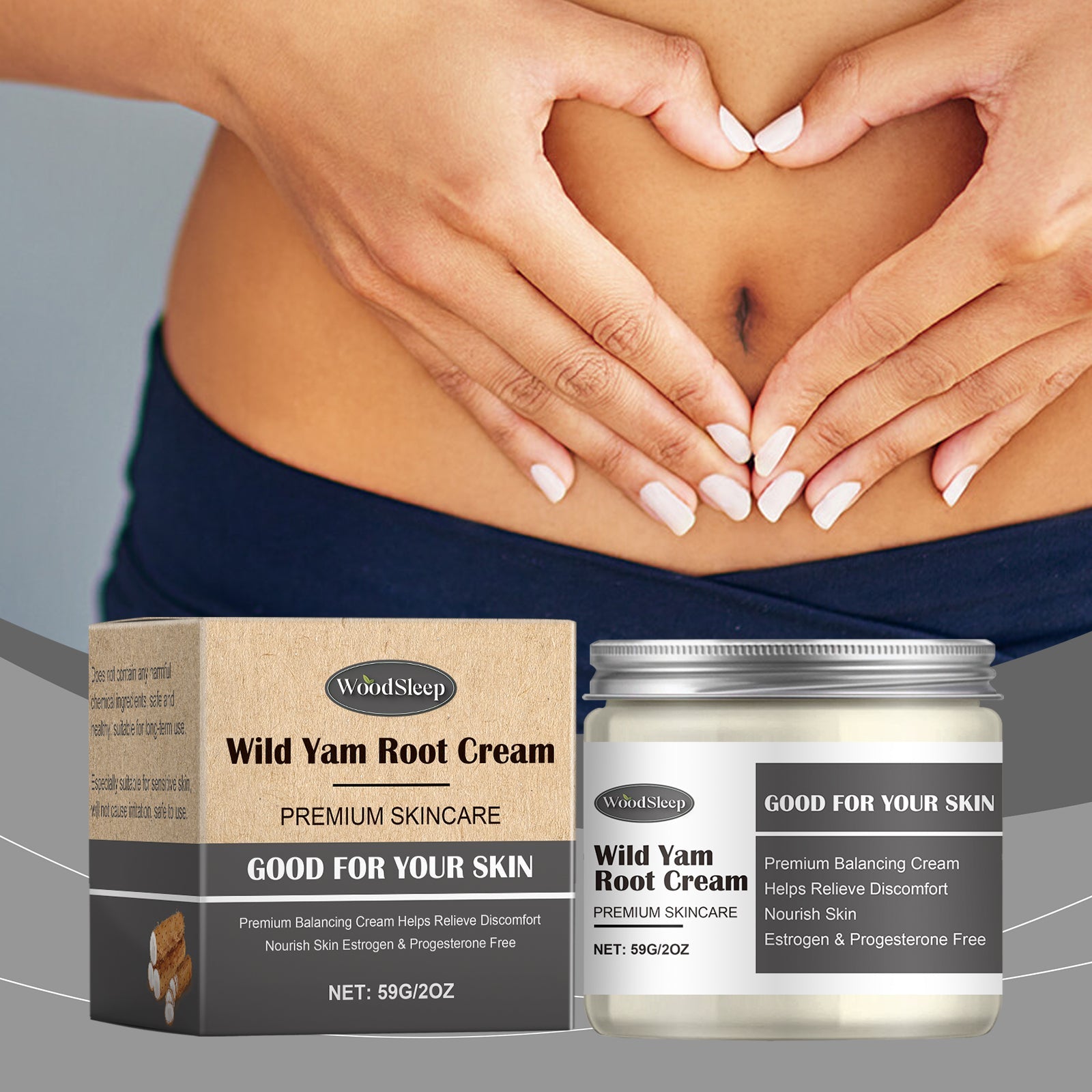 Herbal Soothing Cream Gently Moisturizes Skin With Massage Daily Body Care Cream