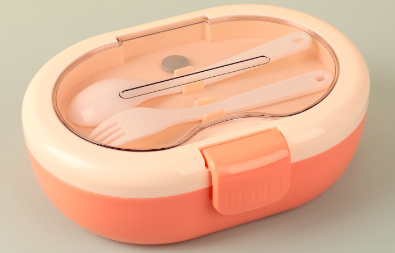 Modern simple food grade microwaveable lunch box with compartments