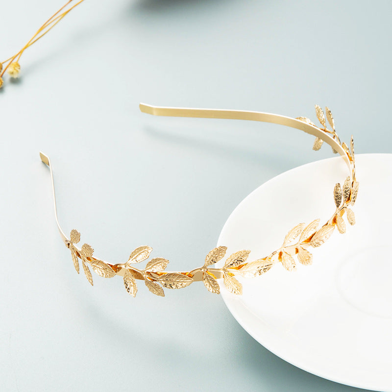 Hair Hoop Korean Version Of The Forest Fairy Flower Metal Head Hoop Korean Face Wash Headwear Photo Photo Pearl Accessories