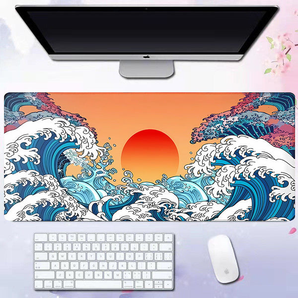 Wave mouse pad advertising game keyboard pad desk pad