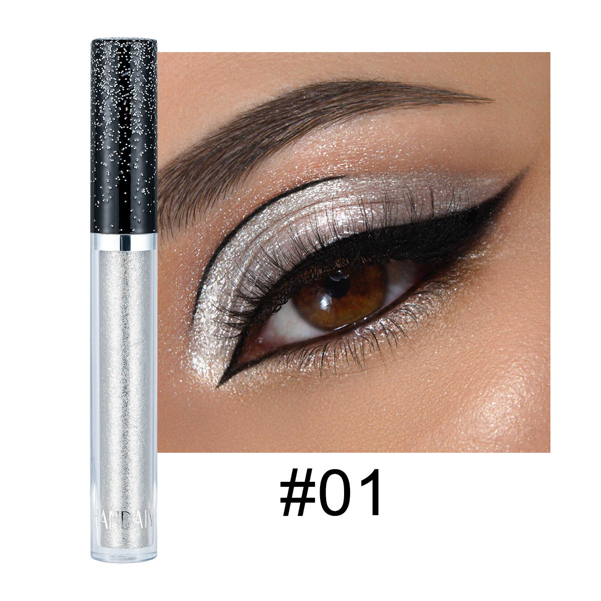 HANDAIYAN 12 Color Single Diamond Liquid Eye Shadow Psychedelic Pearly Shiny Eye Shadow Lying Silkworm Tear Makeup Eye Shadow Liquid