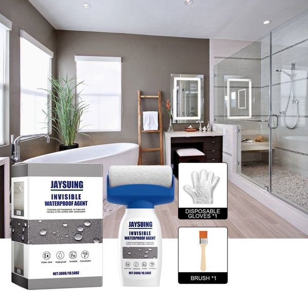 Roller Waterproof Glue, Home Waterproof Repair With Roller Brush Wear-Resistant Exterior Waterproof Paint