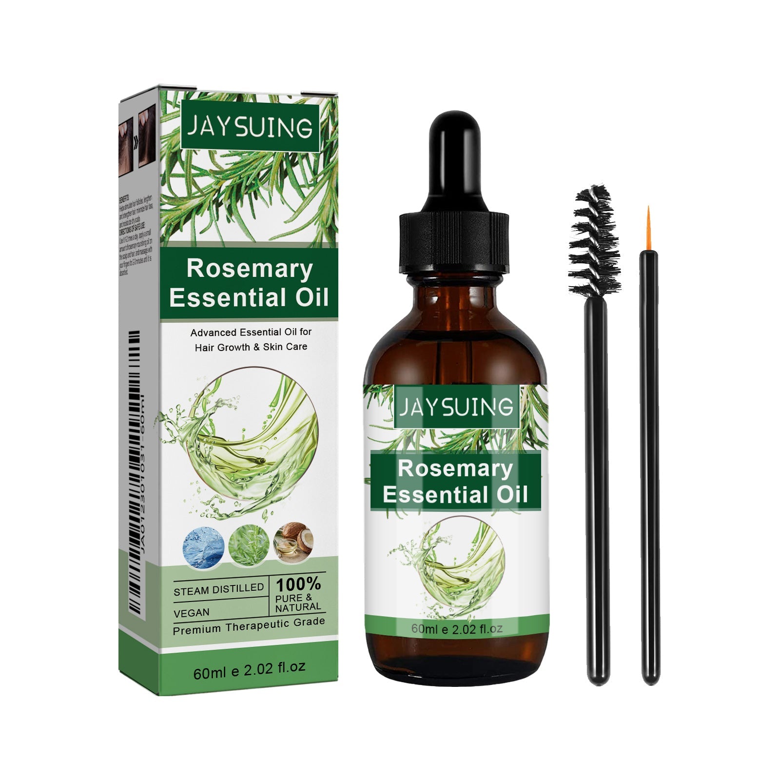 Multi-Effect Rosemary Essential Oil, Strengthens Hair Moisturizes And Thickens Hair And Skin Care Multi-effect Essential Oil