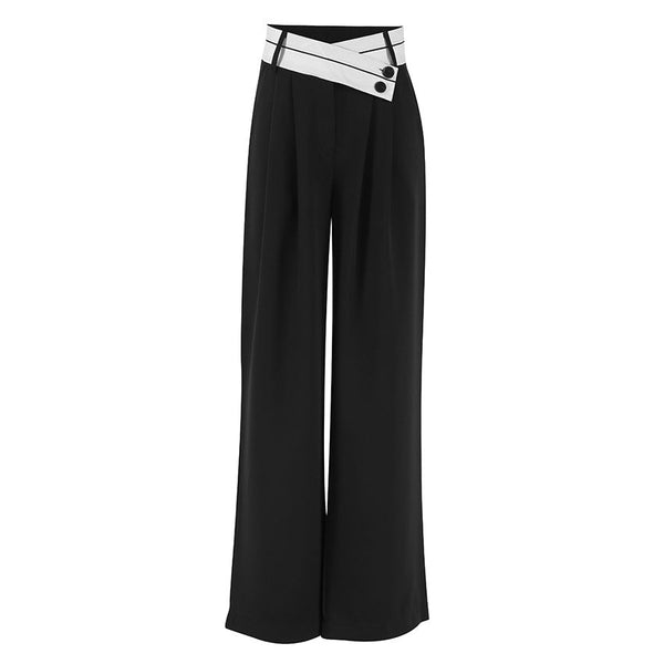 Niche Design Pants Casual Pants Autumn/Winter Versatile Wide Leg Pants Western Pants