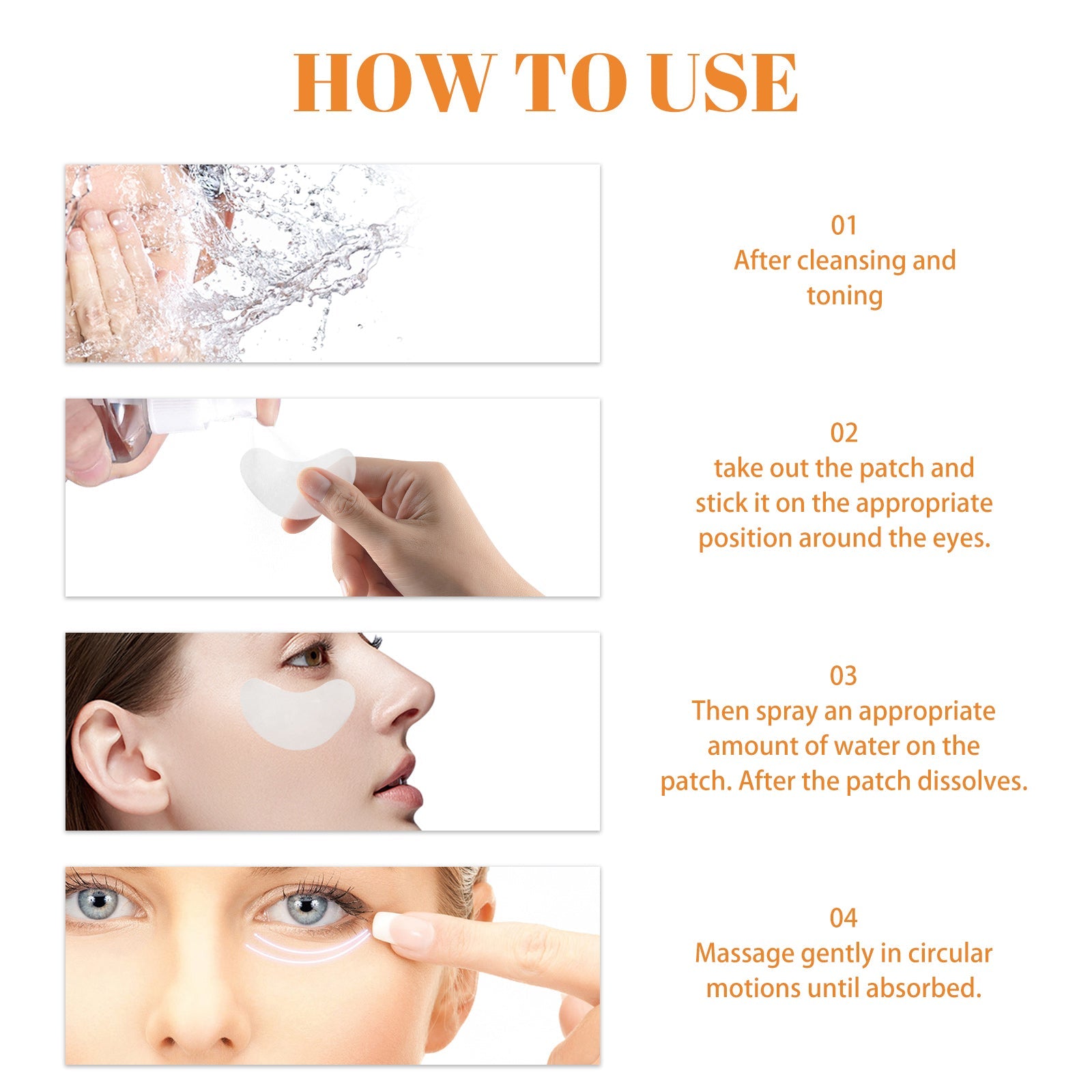 Highprime Collagen Film, Desalination Eye Fine Lines Crow's Feet Deep Black Rim Of The Eye Moist Firming Skin