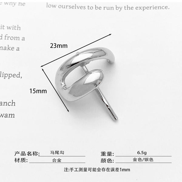 Japanese and Korean headdress accessories hairpins fashionable and simple small fresh ponytail hairpins for girls metal high-grade hair hooks and hair buckles