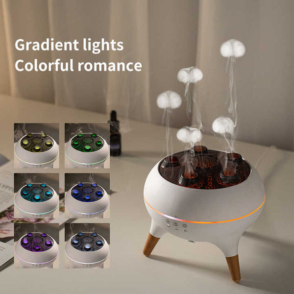 Spray HumidificadorElectric Night Light Air Humidifier With Remote Aromatherapy