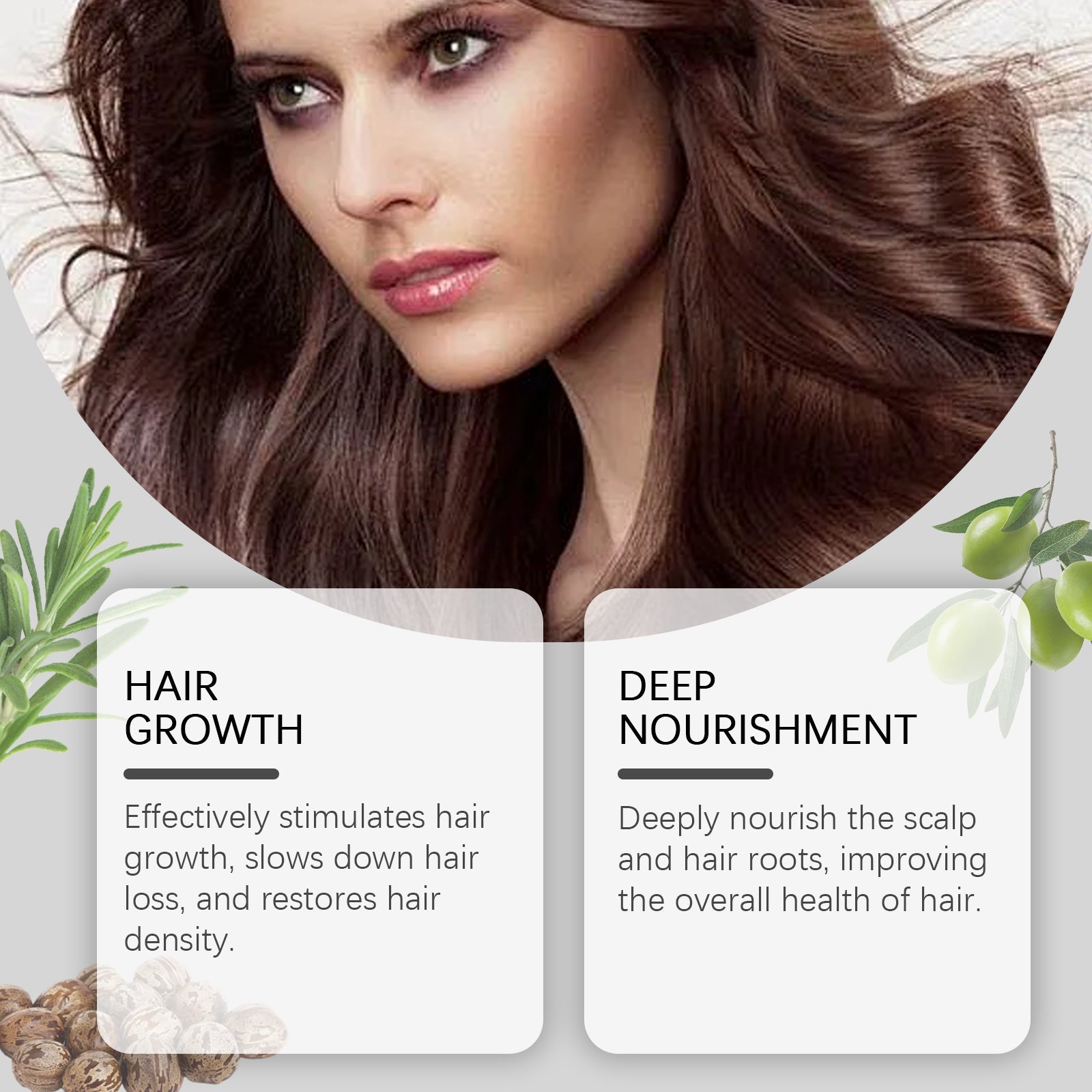 Rosemary Hair Care Essential Oil, Hydrating And Moisturizing Daily Gentle Hair Care Oil