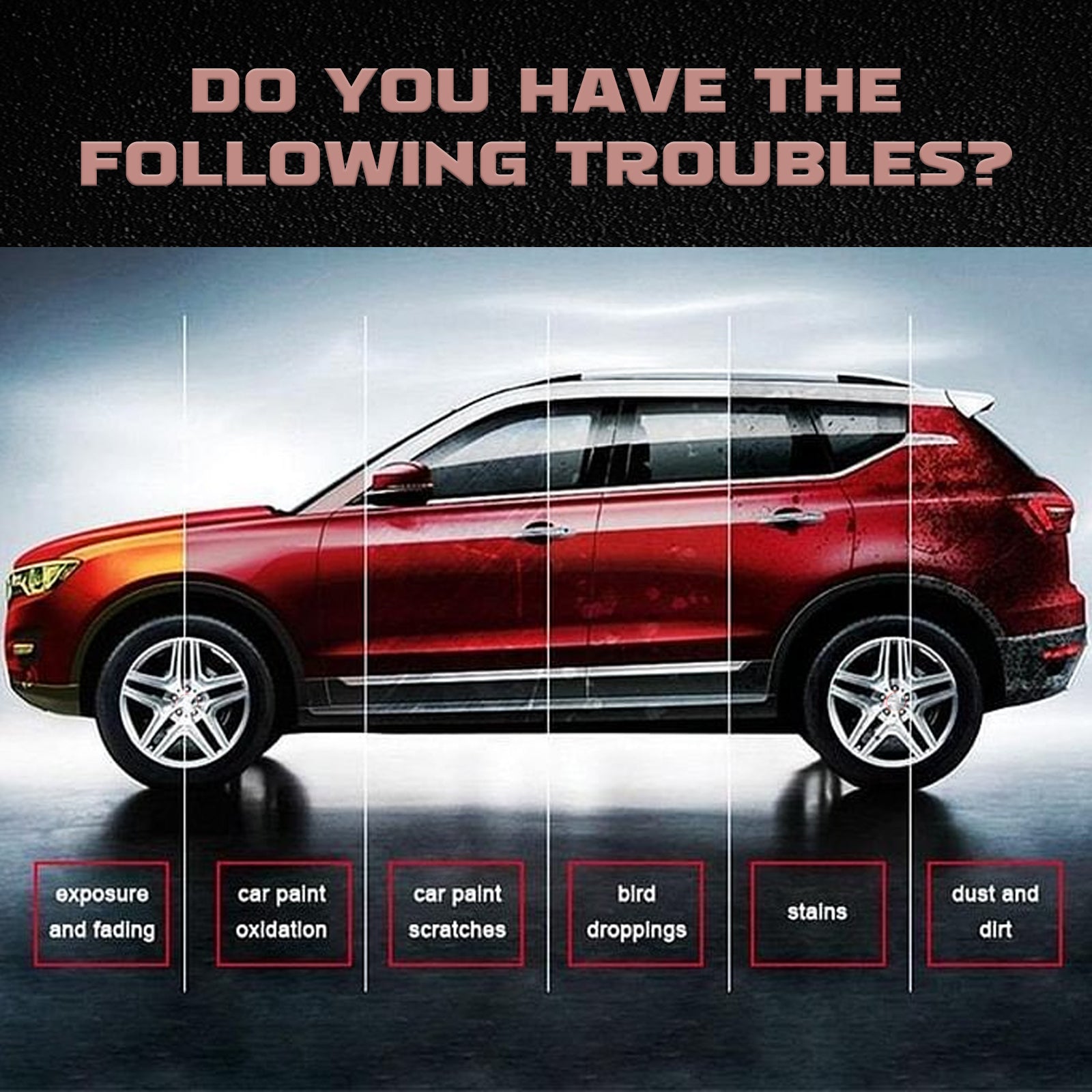 Crystal Coating Spray, Clean Water Stains And Dirt With New Bright Long-Lasting Maintenance Spray