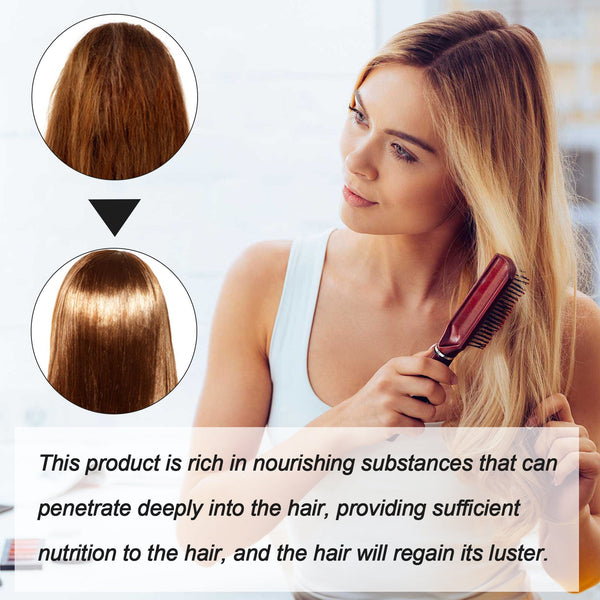 Protein Correction Hair Straightening Cream, Smoothing Frizz Repair Split Damaged Hair Straightening Treatment Cream