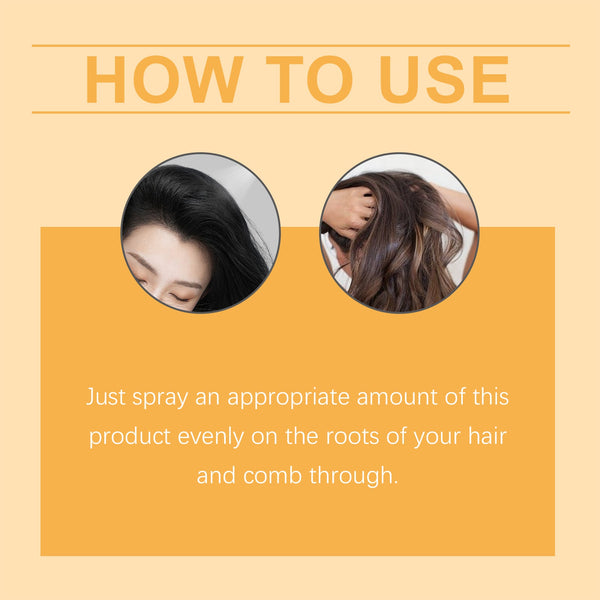 Leave-In Dry Hair Spray Light And Fragrant, Fresh And Non-Sticky Hair Volumizing Quick-Drying Spray